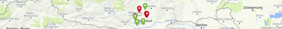 Kartenansicht für Apotheken-Notdienste in der Nähe von Weitensfeld im Gurktal (Sankt Veit an der Glan, Kärnten)